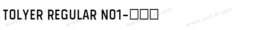 Tolyer Regular no1字体转换